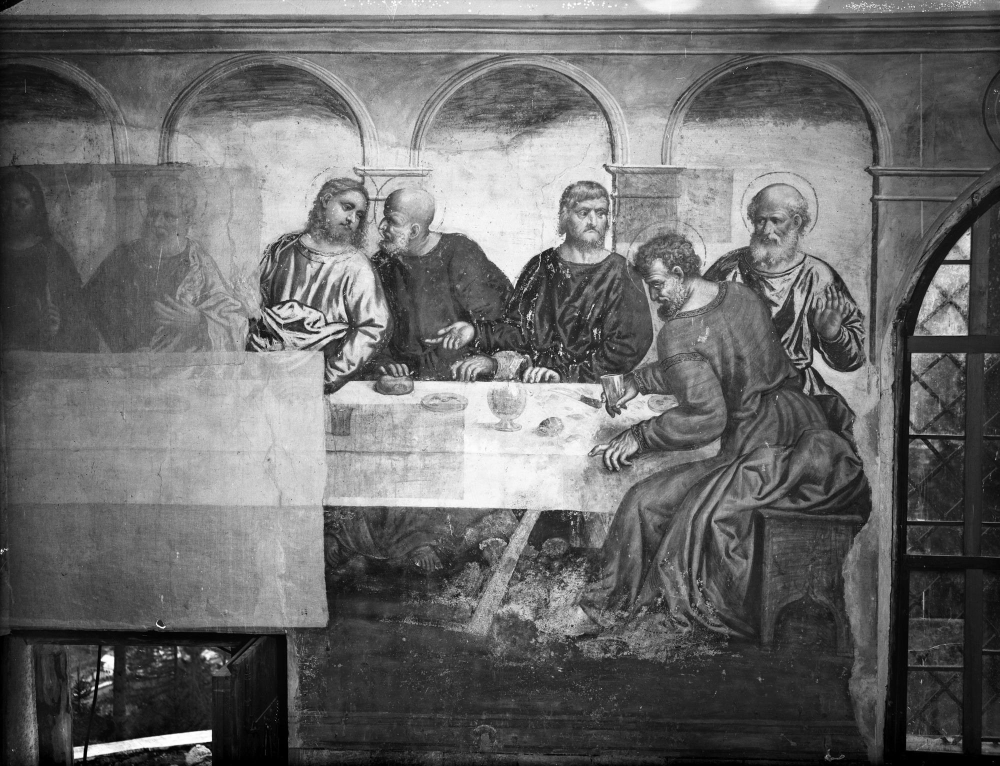 Chiesa San Simon. Particolare ultima cena (negativo) di Gabinetto fotografico (XX)