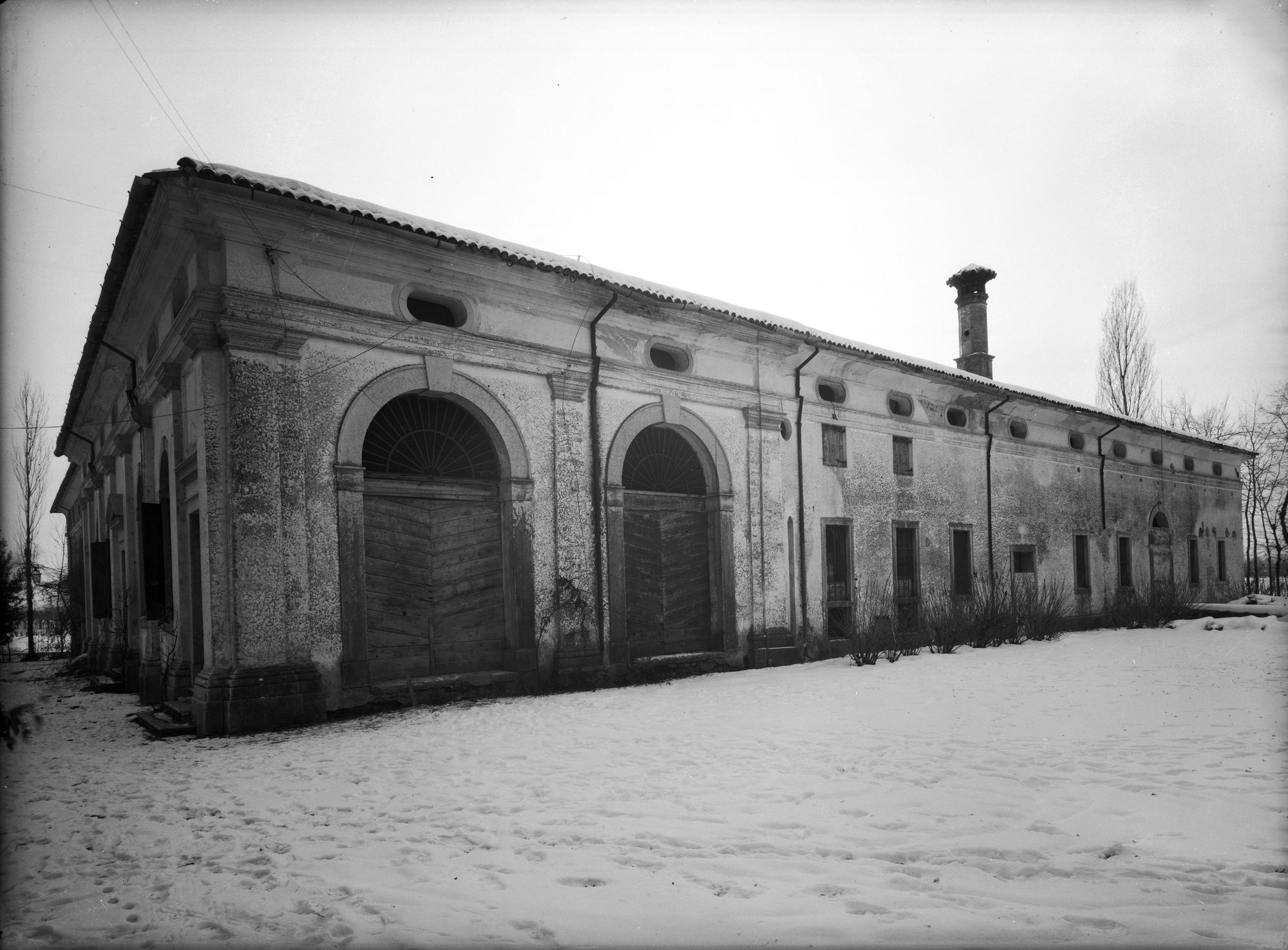 Villa Falier. Veduta dell' adiacenza (negativo) di Gabinetto fotografico (XX)