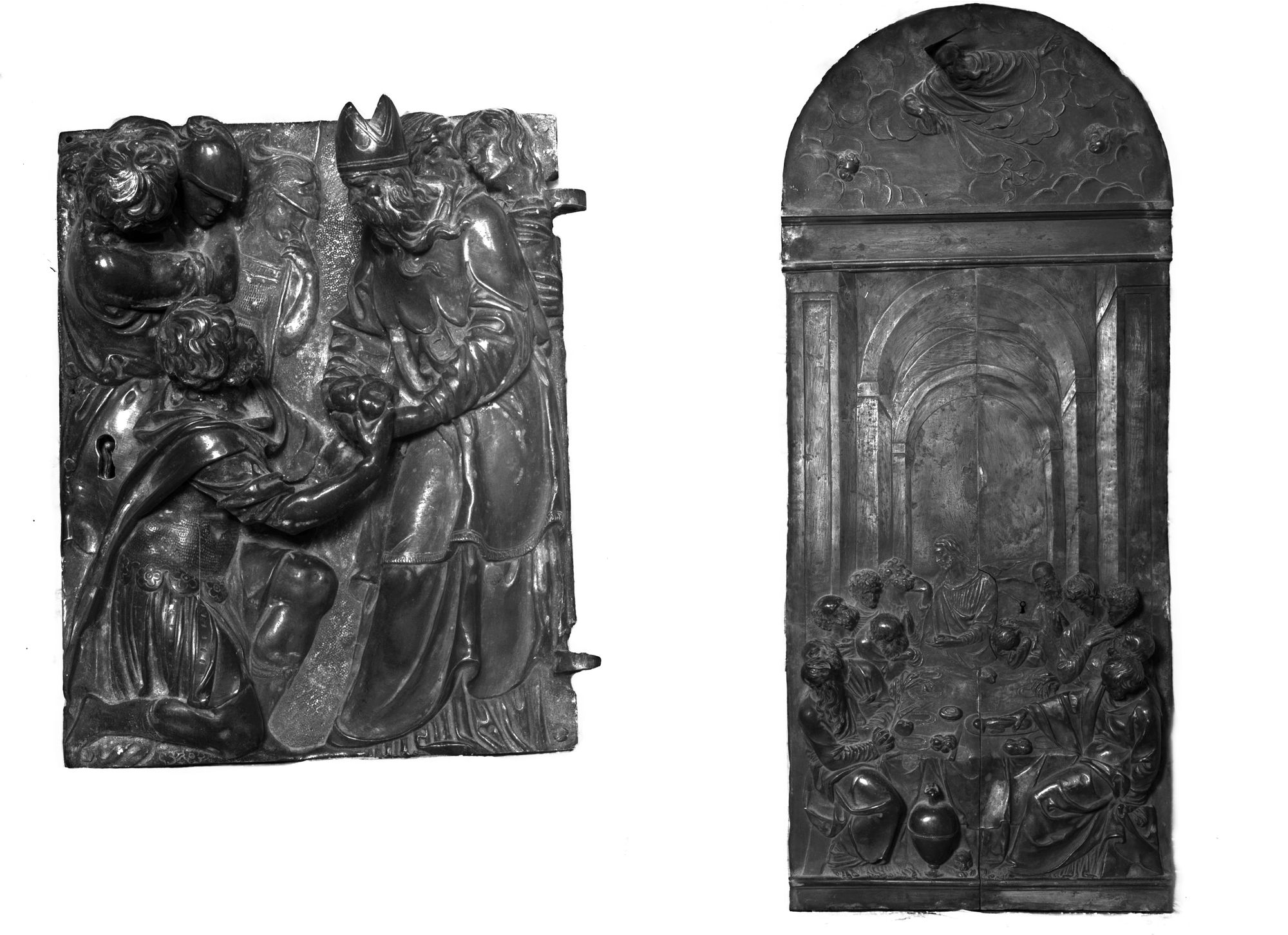Duomo. Altare. Particolare dei bronzi (negativo) di Gabinetto fotografico (XX)