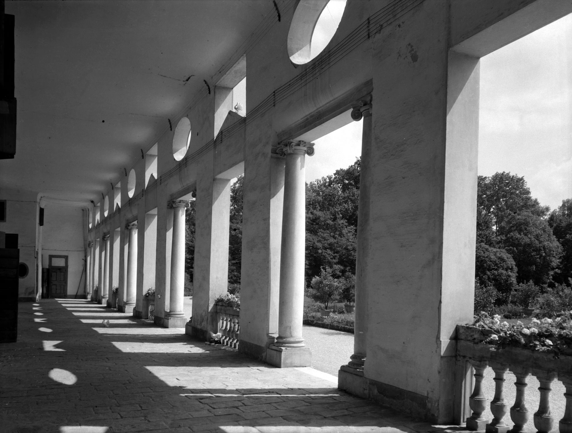 Villa Pisani detta La Barbariga. Porticato (negativo) di Gabinetto fotografico (XX)