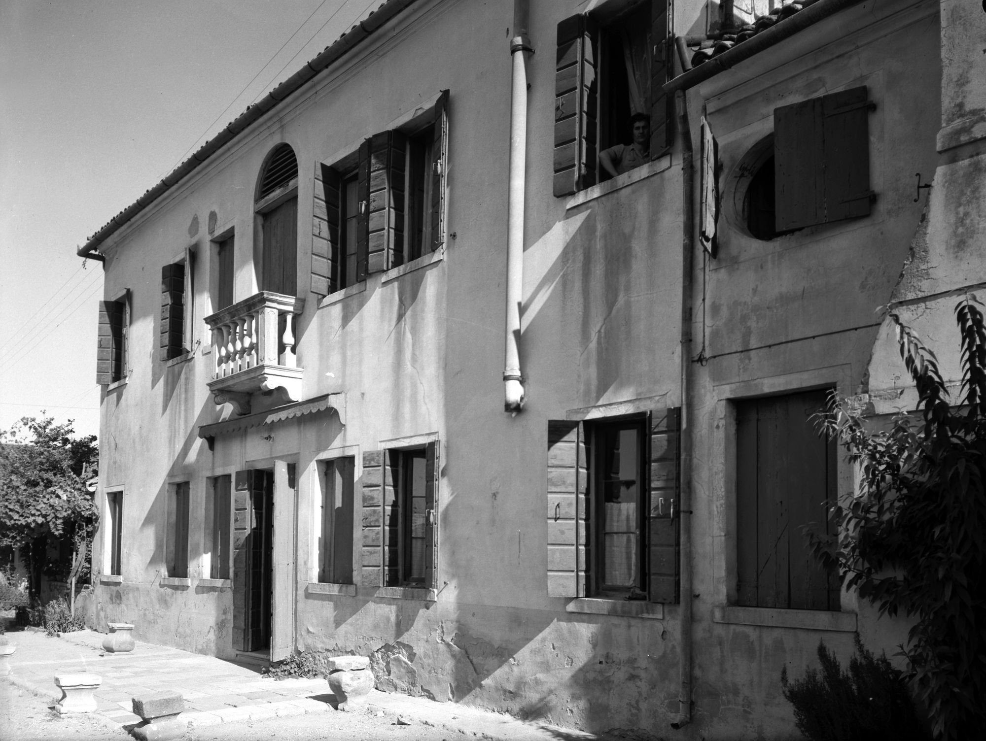Villa Fapanni. Facciata (negativo) di Gabinetto fotografico (XX)