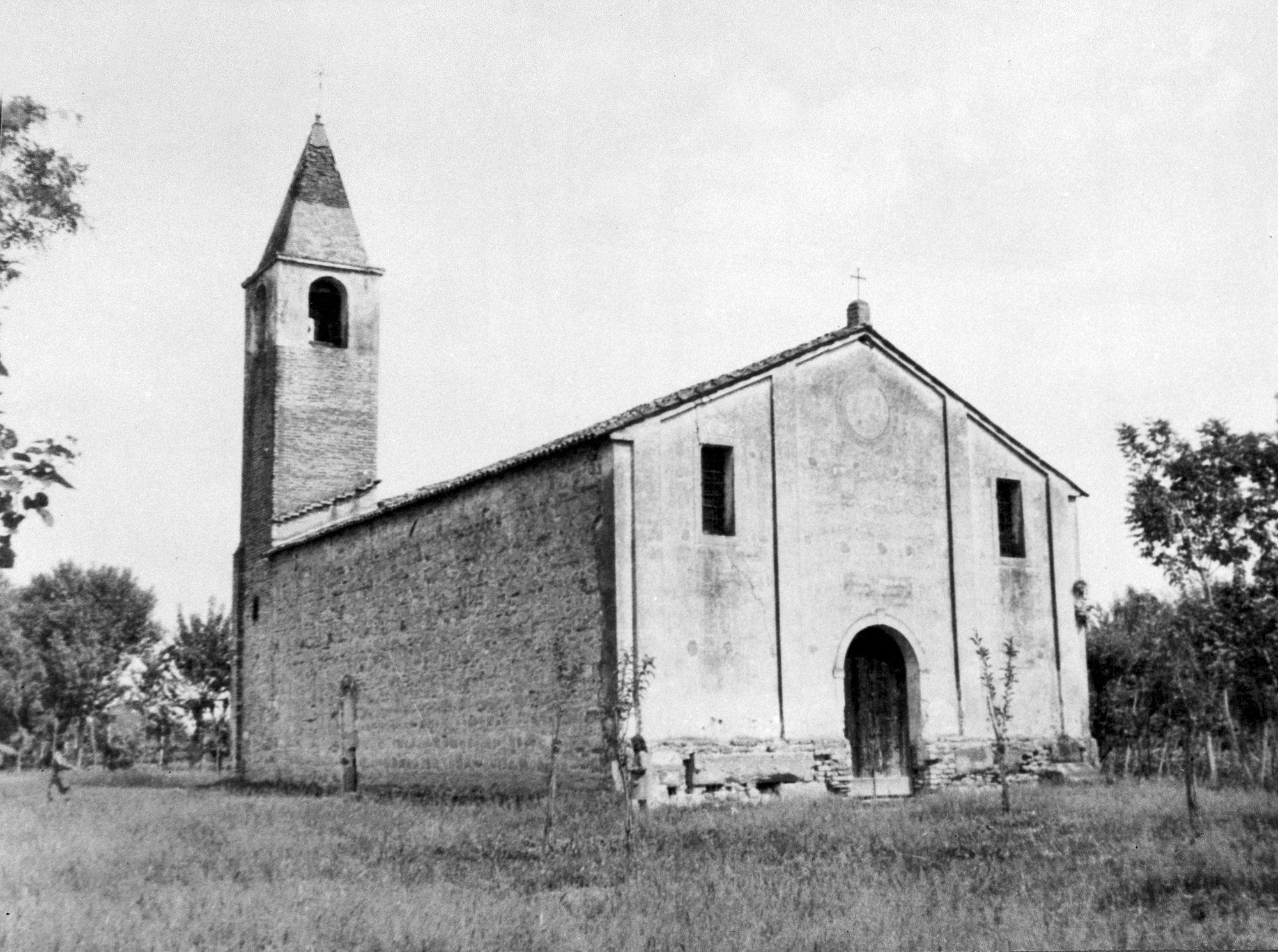 Ponso. Chiesa Santa Maria dei Prati (negativo) di Gabinetto fotografico (XX)