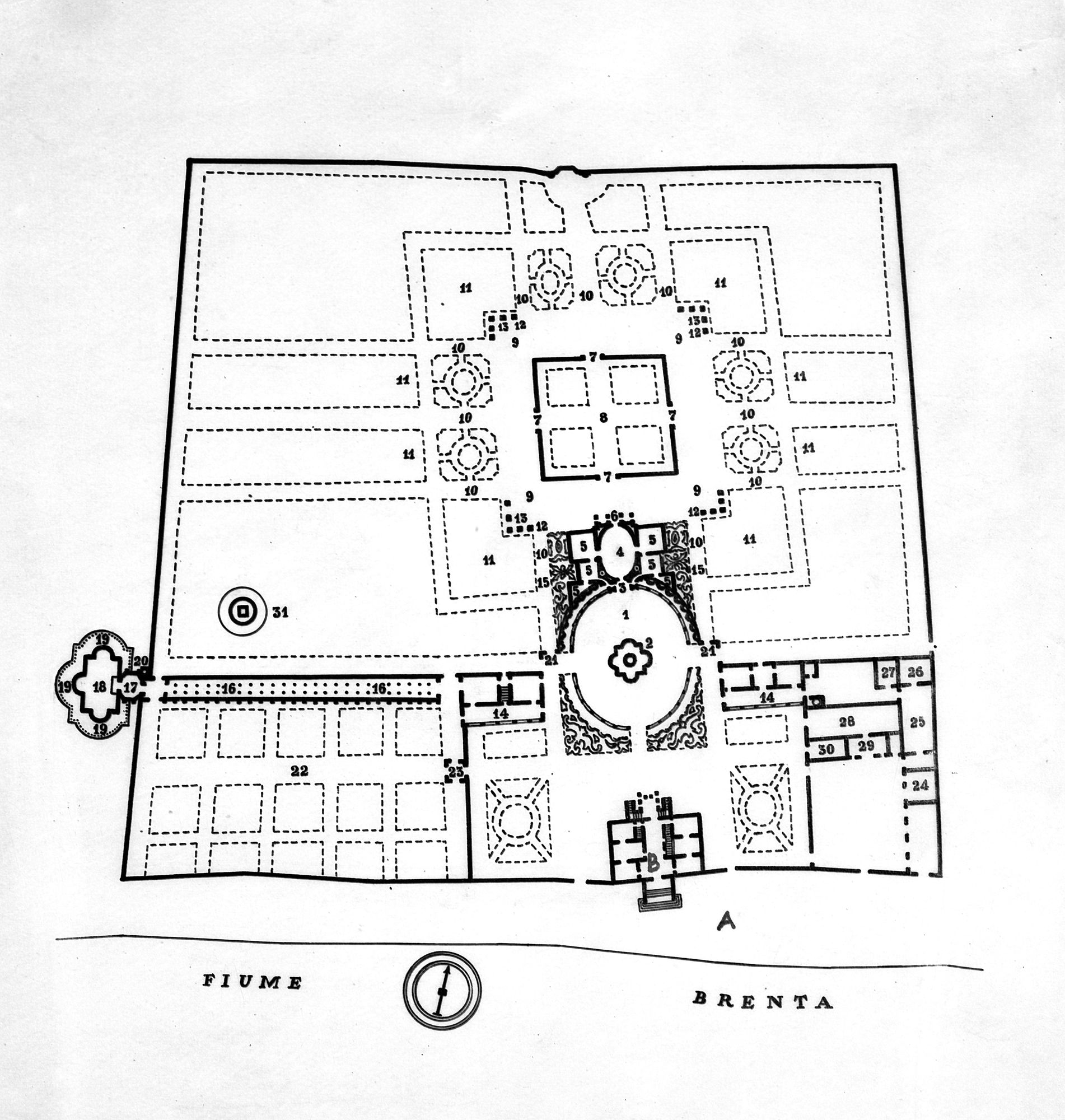 Villa detta " La Soranza ". Pianta (negativo) di Gabinetto fotografico (XX)