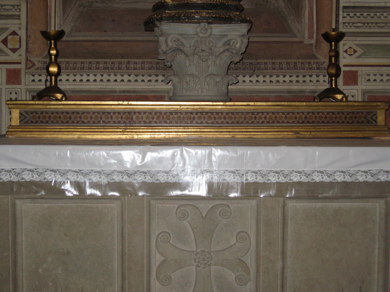 gradino d'altare - bottega fiorentina (secc. XIX/ XX)