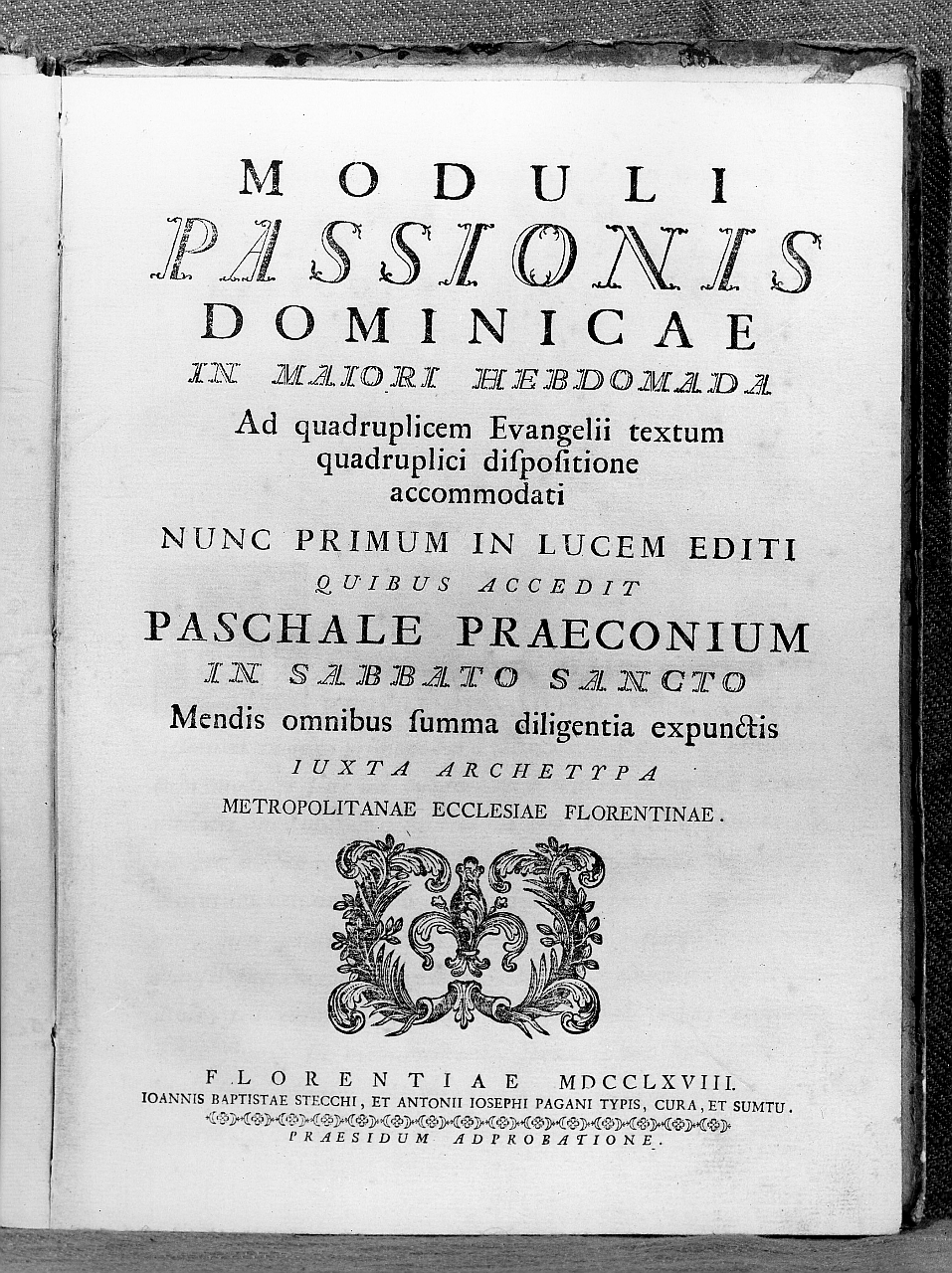 stemma della tipografia Stecchi - Pagani (stampa) - ambito italiano (sec. XVIII)