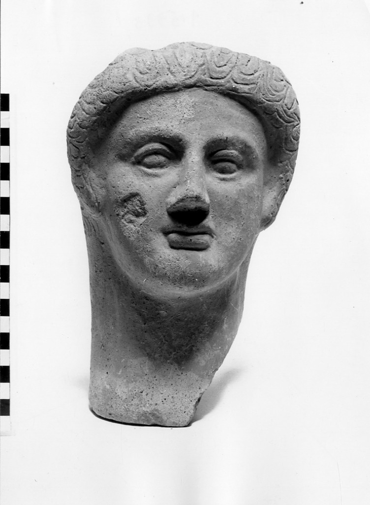 testa maschile votiva (sec. IV a.C)