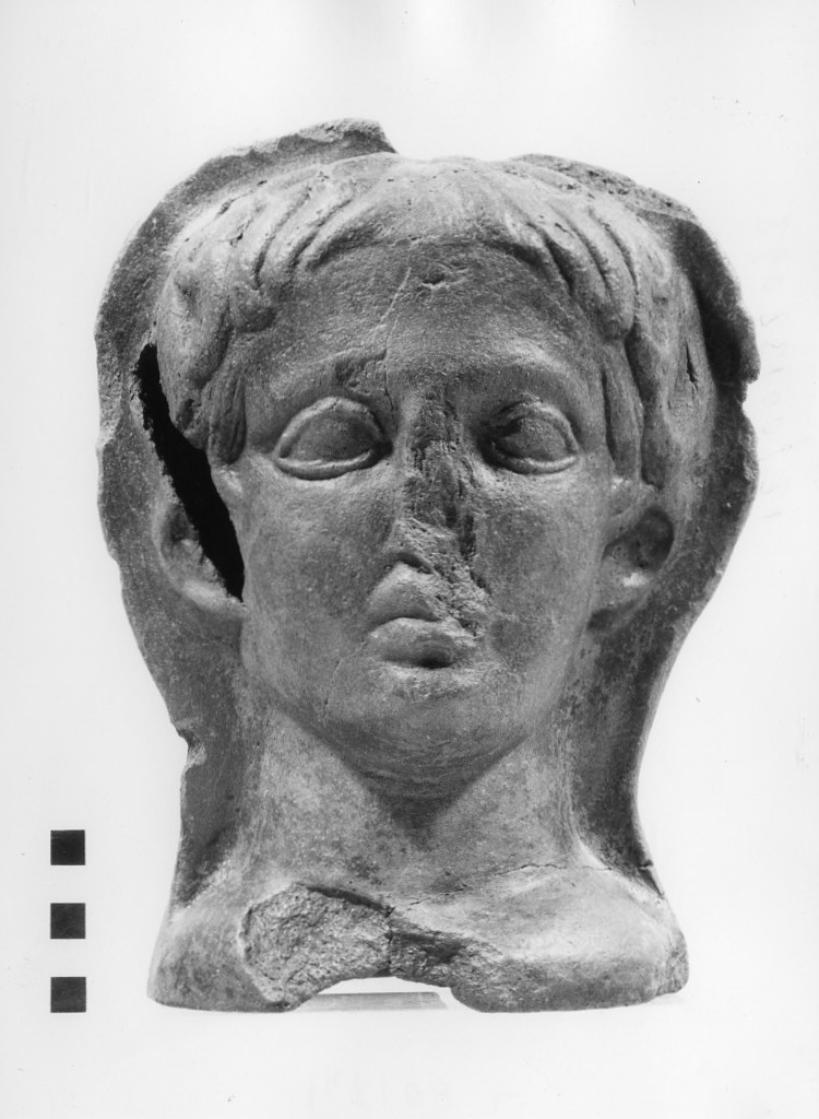 testa maschile votiva (sec. III a.C)