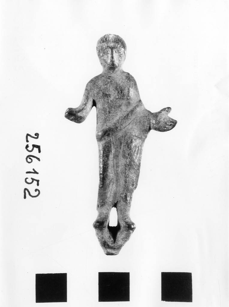 offerente (bronzetto) - ambiente italico romanizzato (secc. III a.C.-II a.C)