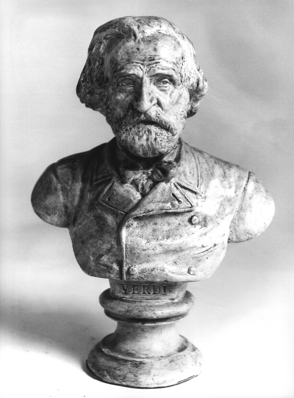 Giuseppe Verdi (calco, opera isolata) - Bottega coreglina (sec. XIX)