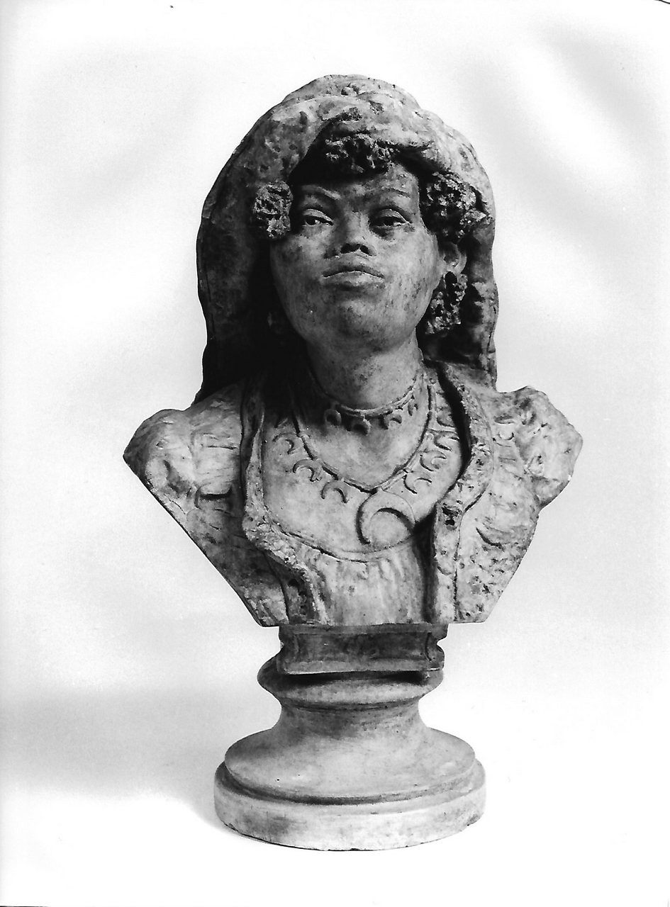 busto di giovane africana (calco, serie) - Bottega coreglina (sec. XIX)