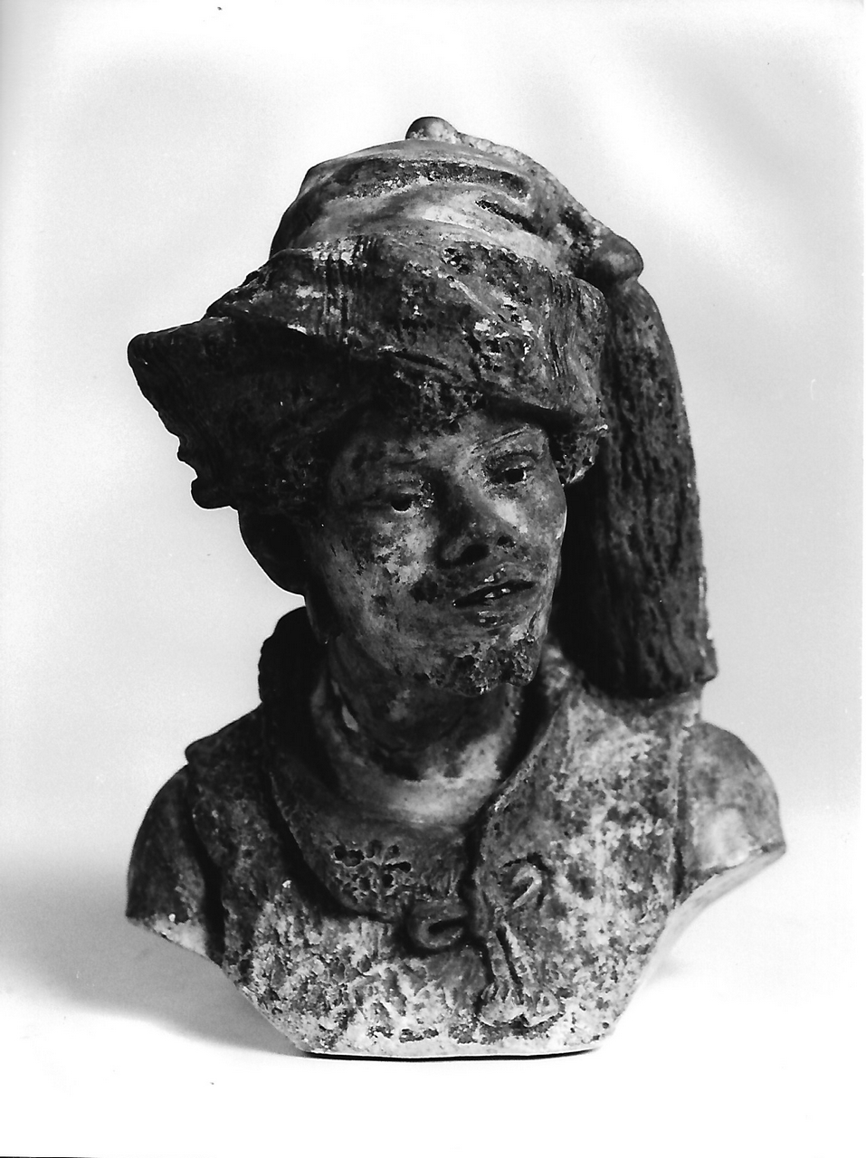 busto di africano (calco, opera isolata) - Bottega coreglina (sec. XIX)