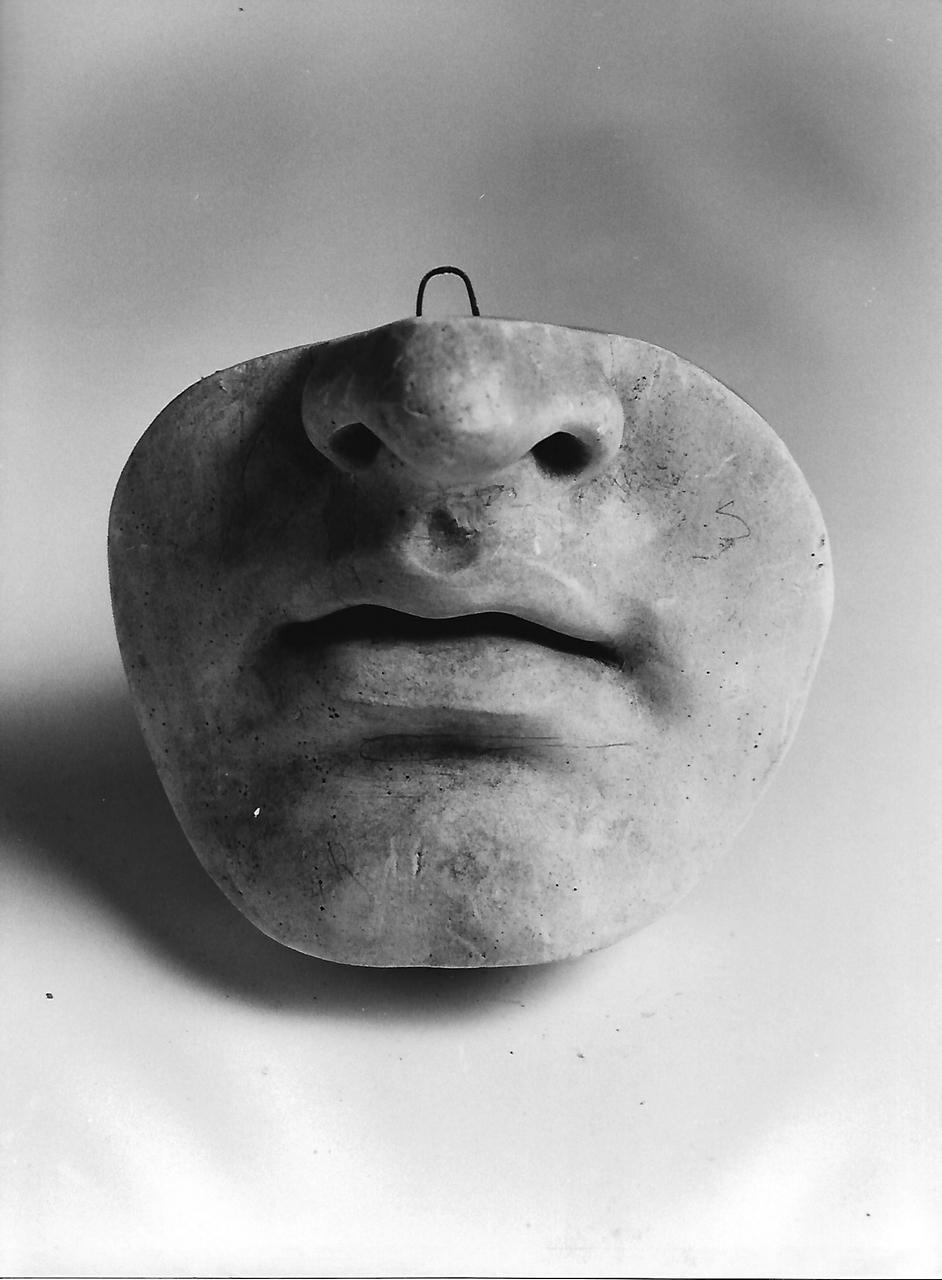 parte di volto (calco, opera isolata) - produzione coreglina (fine sec. XIX)