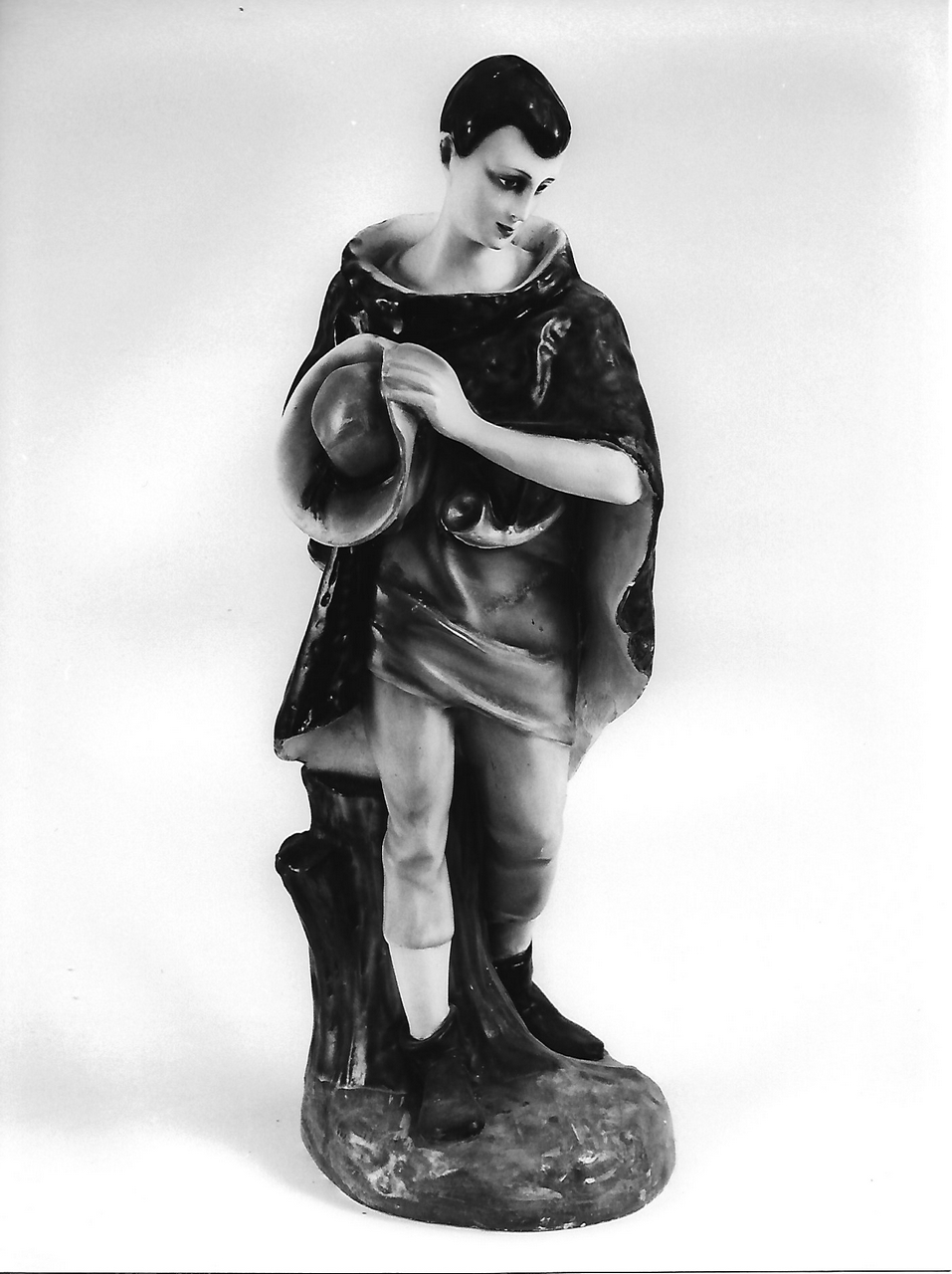 figura maschile con corno (calco, insieme) - produzione coreglina (sec. XIX)