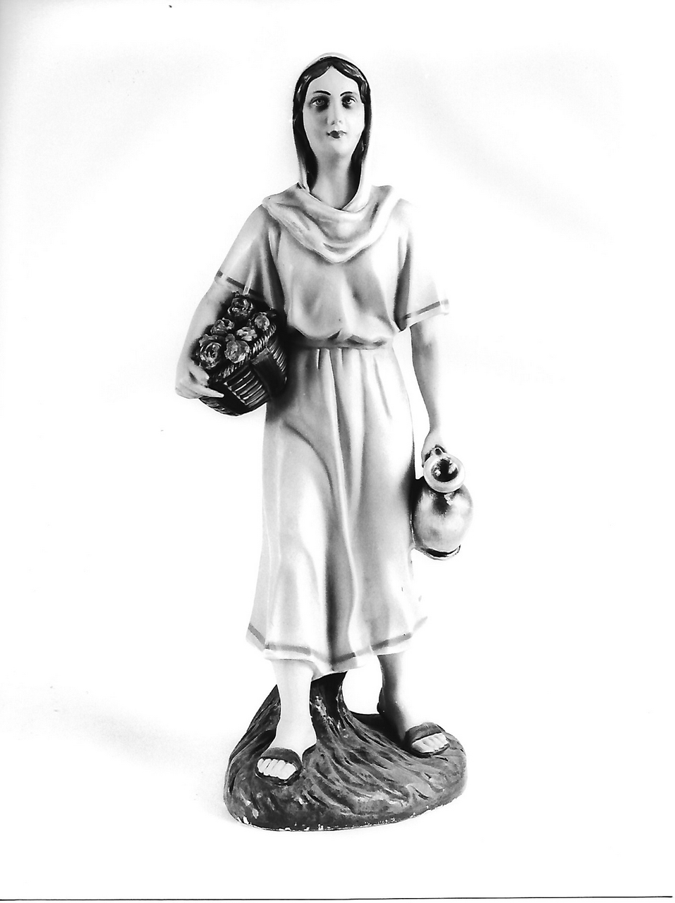 figura femminile con brocca (calco, insieme) - produzione coreglina (sec. XIX)
