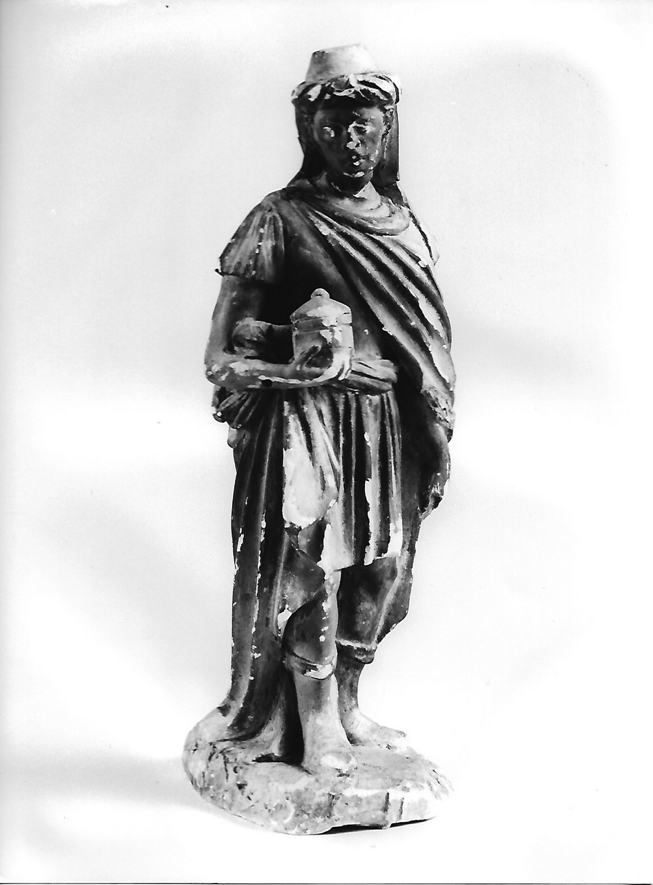 figura maschile (Gaspar?) (calco, opera isolata) - produzione coreglina (secc. XIX/ XX)