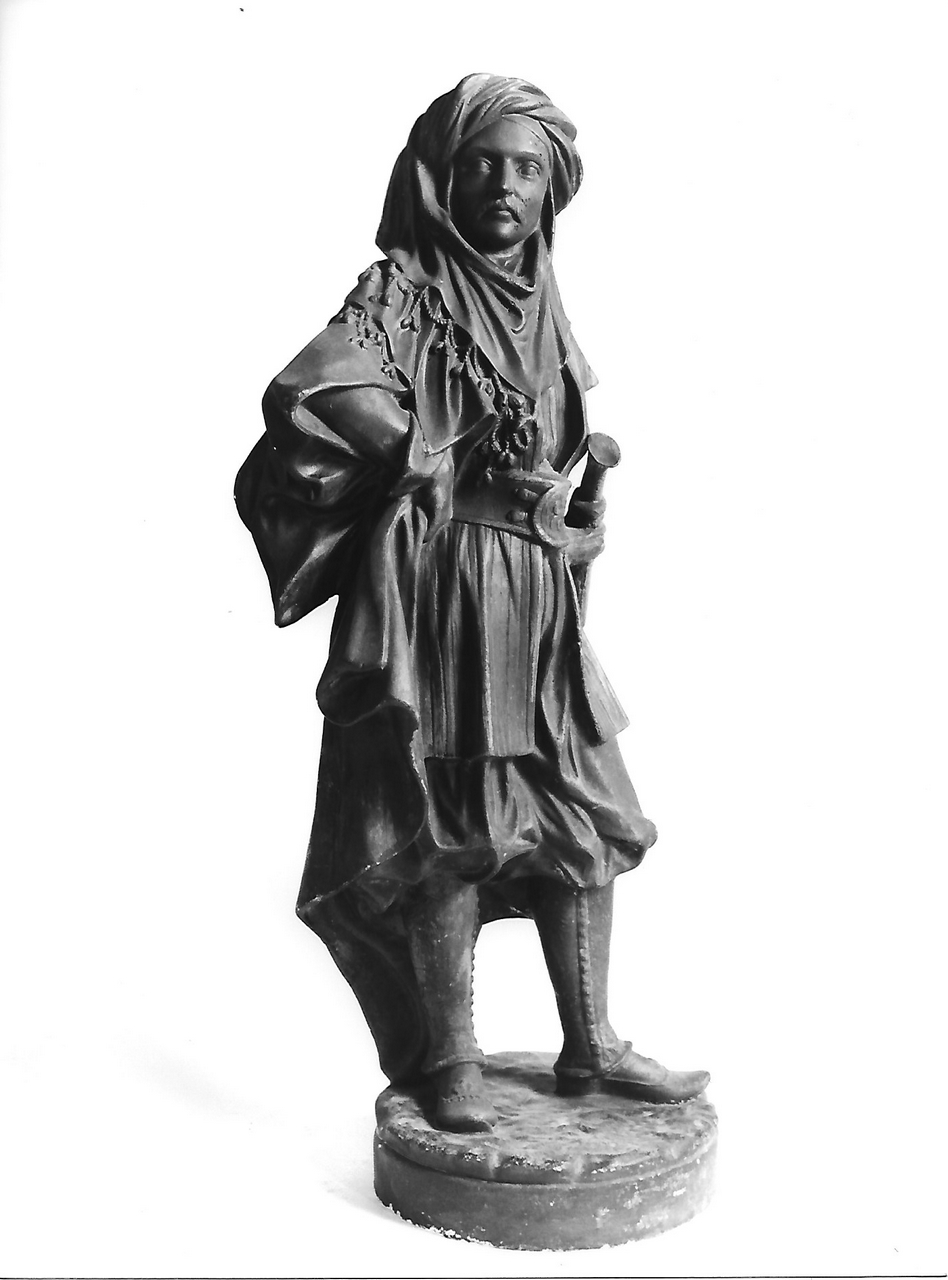 soldato arabo (calco, opera isolata) - bottega coreglina (fine sec. XIX)