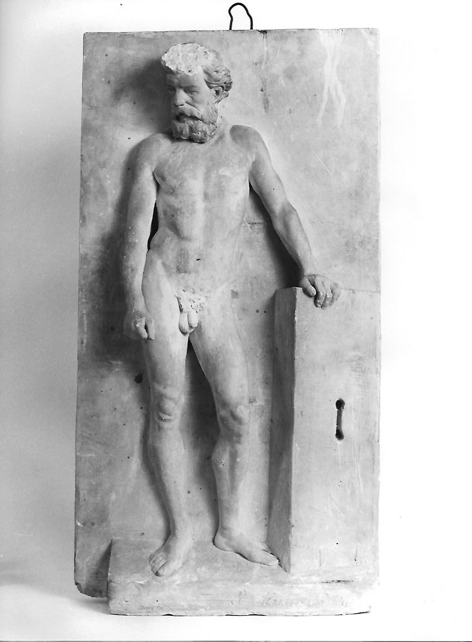 figura maschile (calco, opera isolata) - produzione coreglina (sec. XIX)