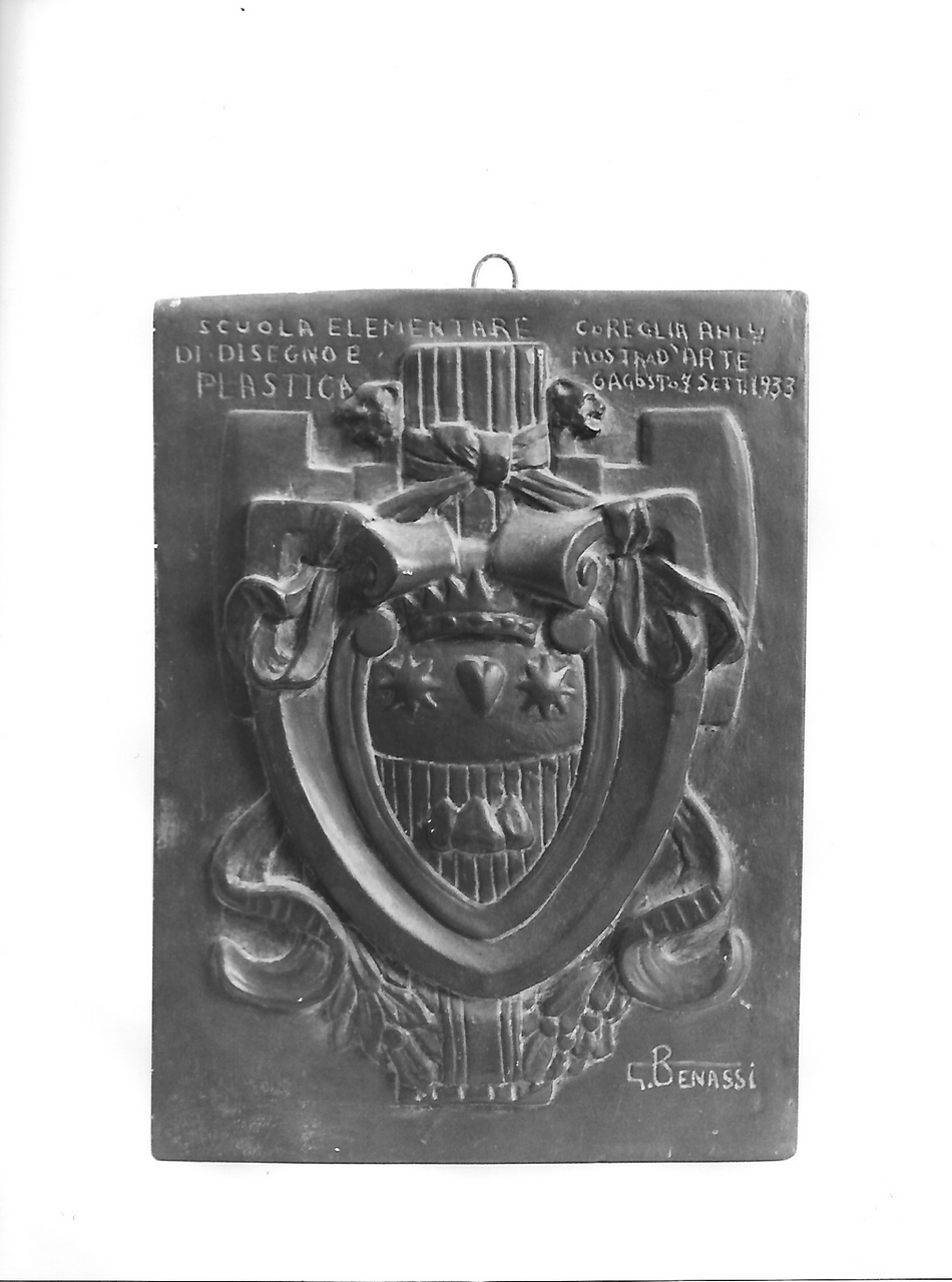 stemma di Coreglia Antelminelli (calco, opera isolata) - produzione coreglina (sec. XX)