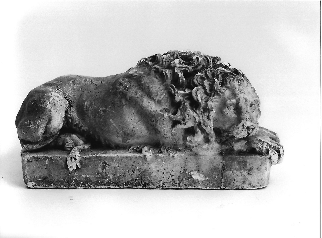 leone (calco, opera isolata) - produzione coreglina (secc. XIX/ XX)