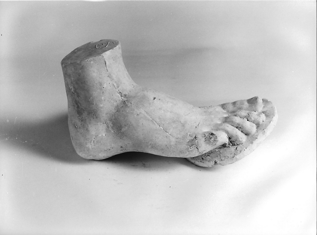 piede destro (calco, opera isolata) - produzione coreglina (fine sec. XIX)