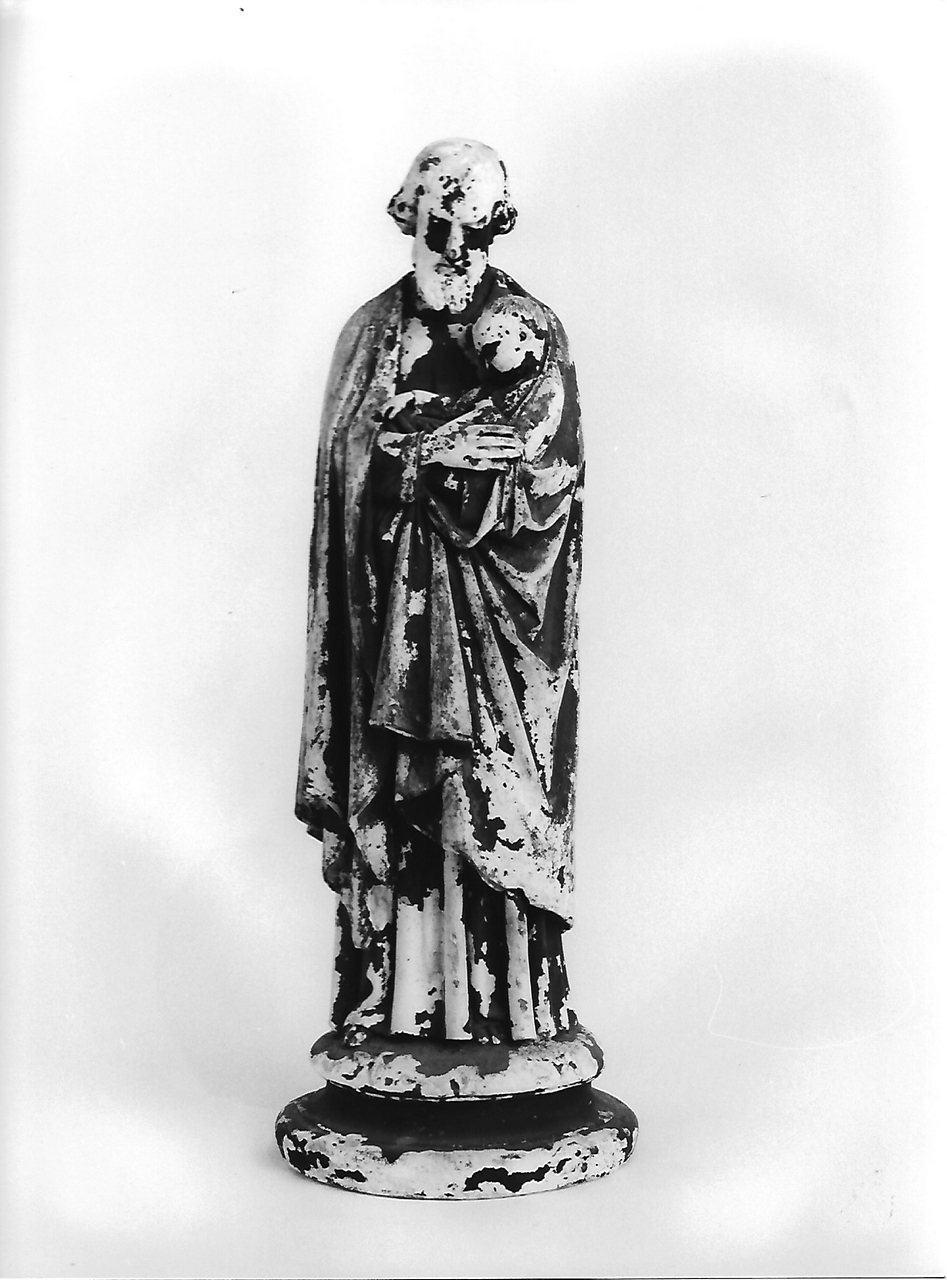 San Giuseppe con bambino (calco, opera isolata) - produzione coreglina (sec. XX)