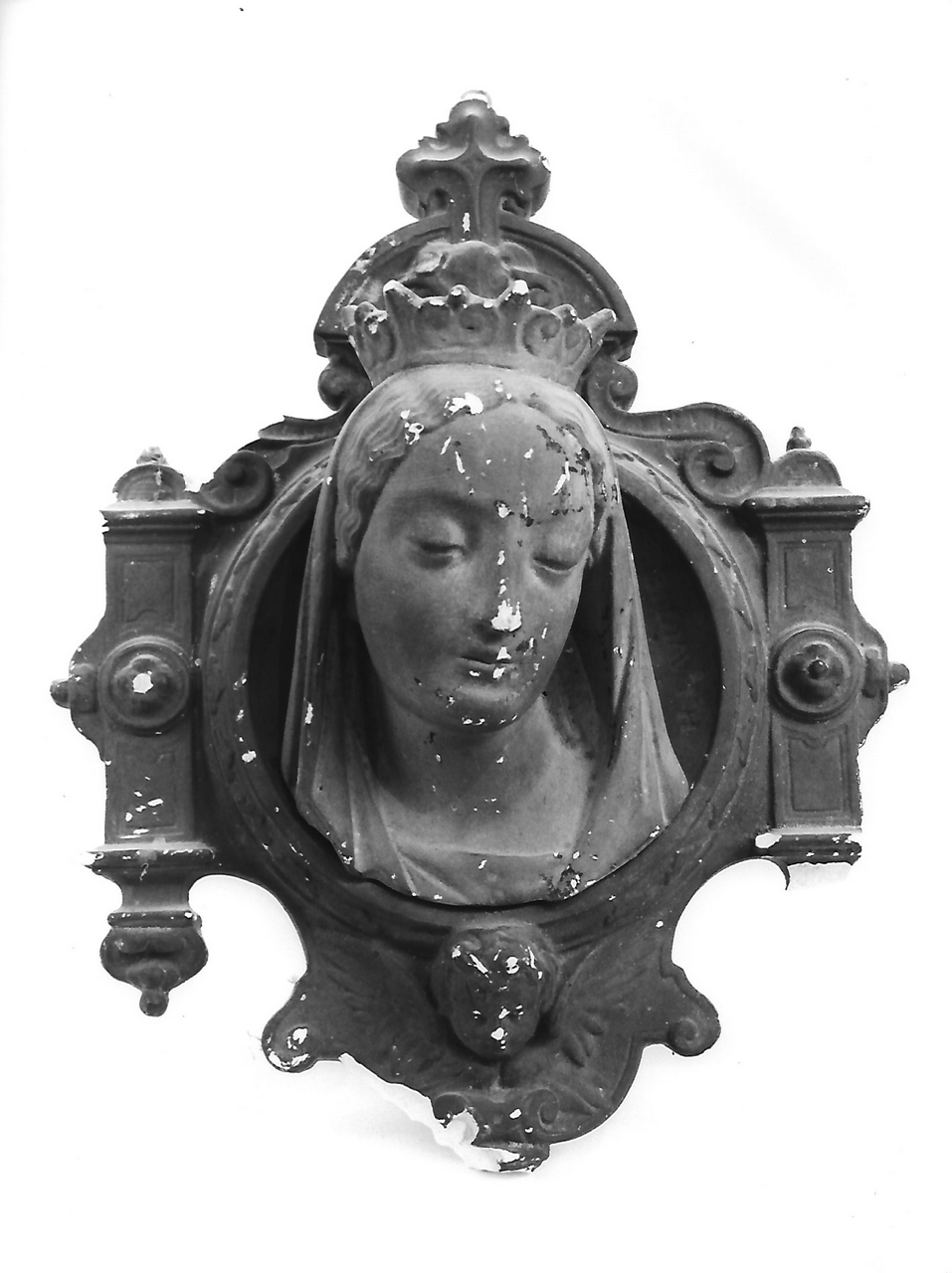 volto della Madonna (calco, insieme) - produzione coreglina (secc. XIX/ XX)