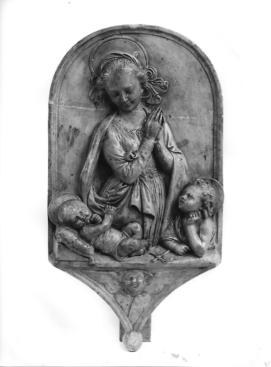 Madonna con Bambino e san Giovannino (calco, opera isolata) - produzione coreglina (secc. XIX/ XX)