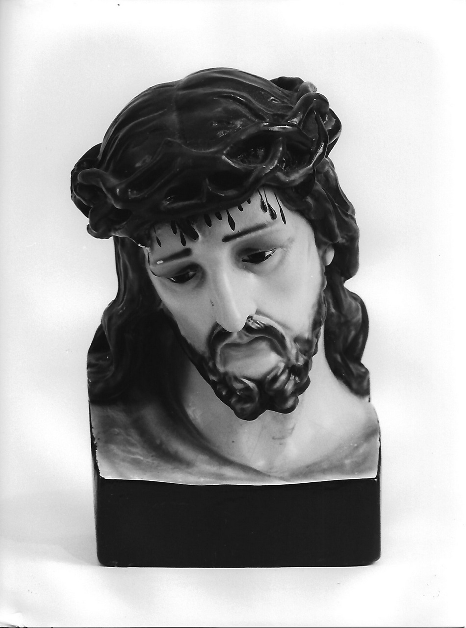 testa di Cristo (calco, insieme) - produzione coreglina (secc. XIX/ XX)
