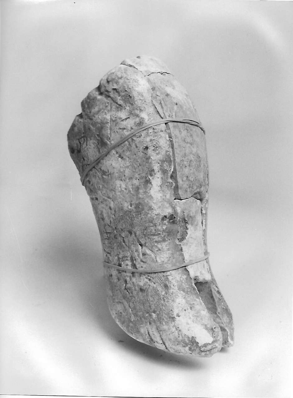 gamba destra (stampo - a tasselli, opera isolata) - produzione coreglina (secc. XIX/ XX)