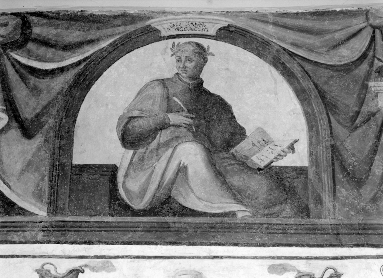 Boccaccio Giovanni (dipinto murale, complesso decorativo) di Gheri Cosimo (sec. XVI)