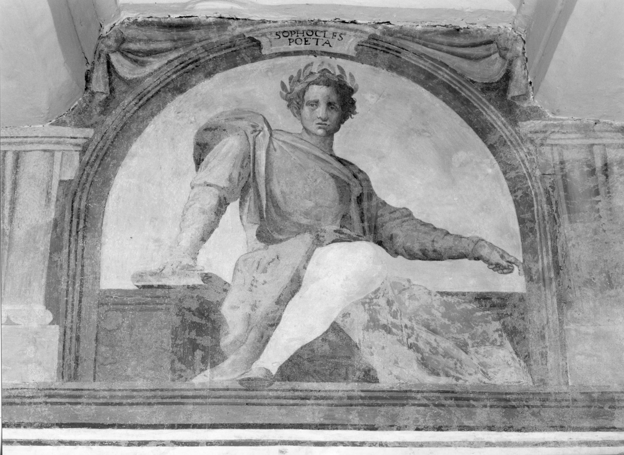 Sofocle (dipinto murale, complesso decorativo) di Gheri Cosimo (sec. XVI)