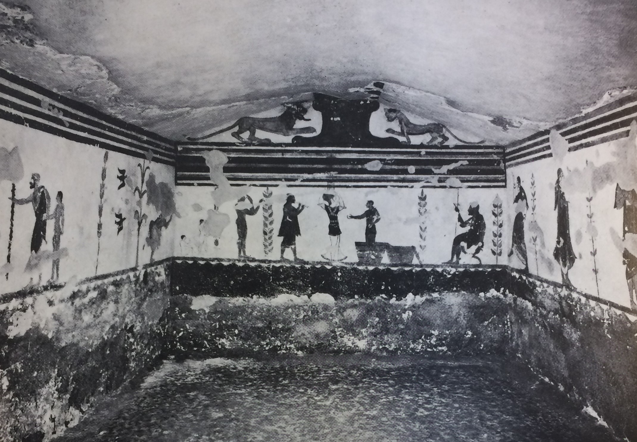 TOMBA DEI GIOCOLIERI - Calvario (tomba a camera ipogea, area ad uso funerario) - Tarquinia (VT)  (fine VI a.C)