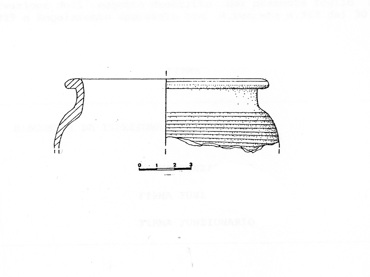 orlo di olla - Locale romanizzato (sec. VI-VII d.C)