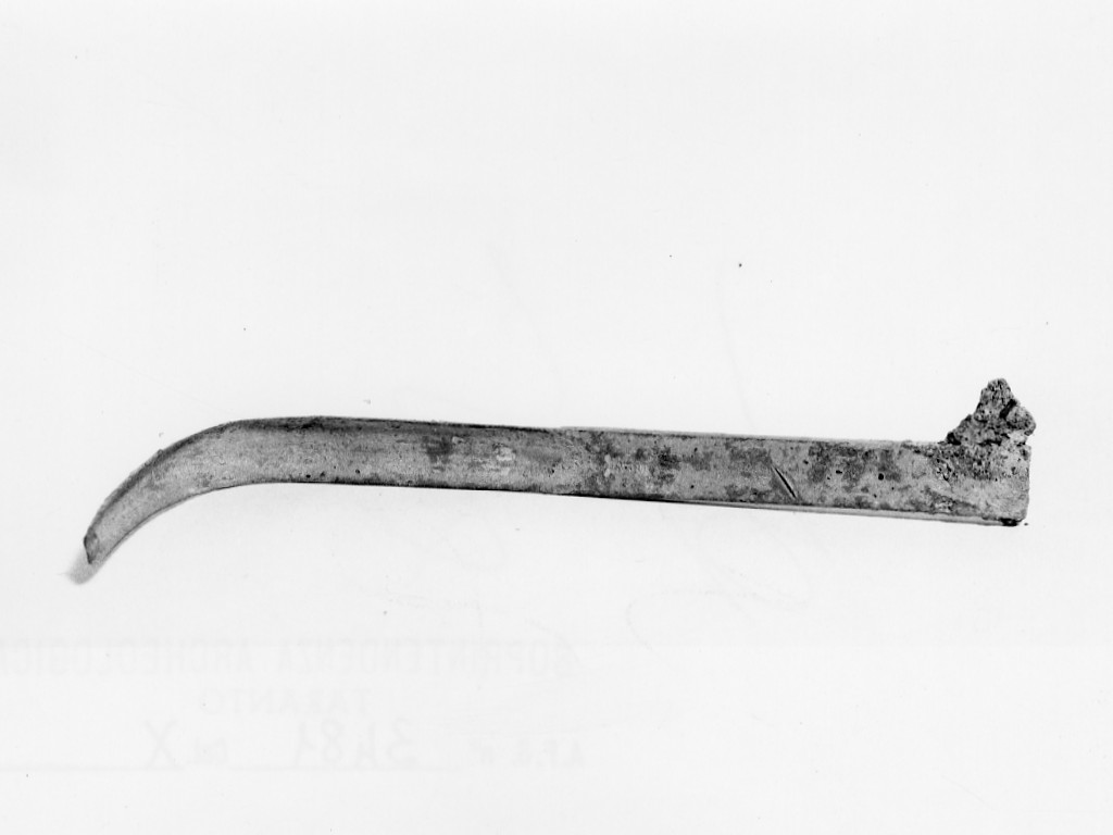 strigile con iscrizione (età romana)