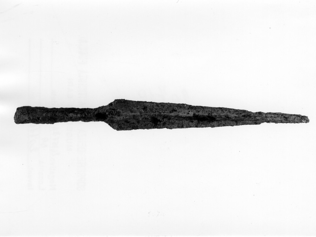 punta di lancia - fabbrica indigena (metà sec. IV a.C)