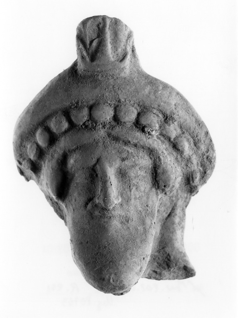 Dyonisos-Hades (terracotta figurata) - fabbrica tarantina (fine sec. VI a.C)