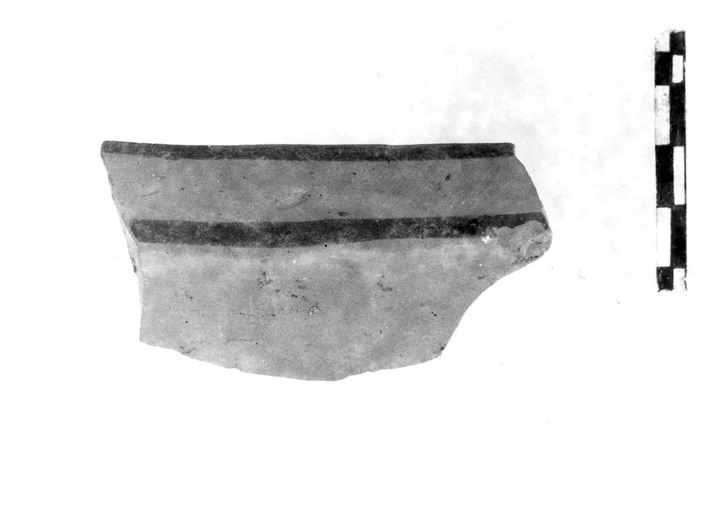 ciotola/ frammento - fabbrica iapigia (fine/ fine secc. IX - VII a.C)