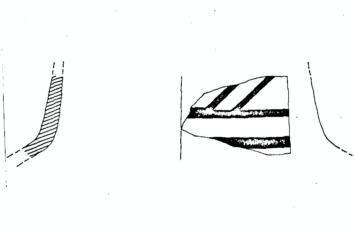 vaso/ orlo - protogeometrico iapigio (secc. XI/ XI a.C)
