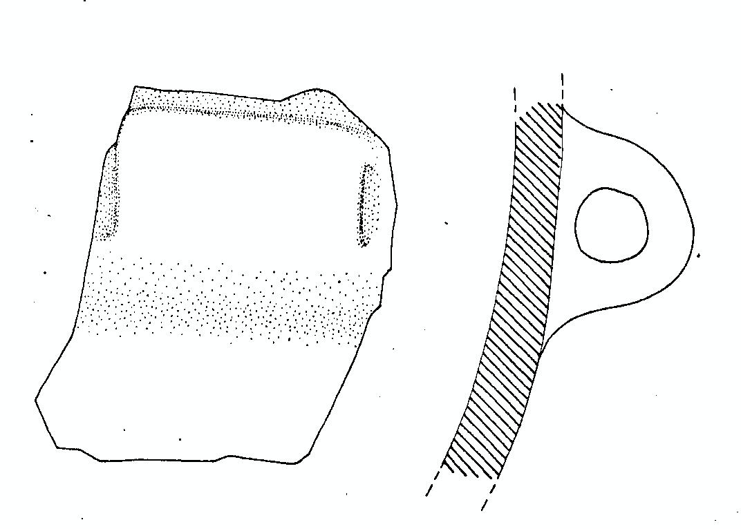 vaso/ ansa - suappenninico (sec. XIII a.C)