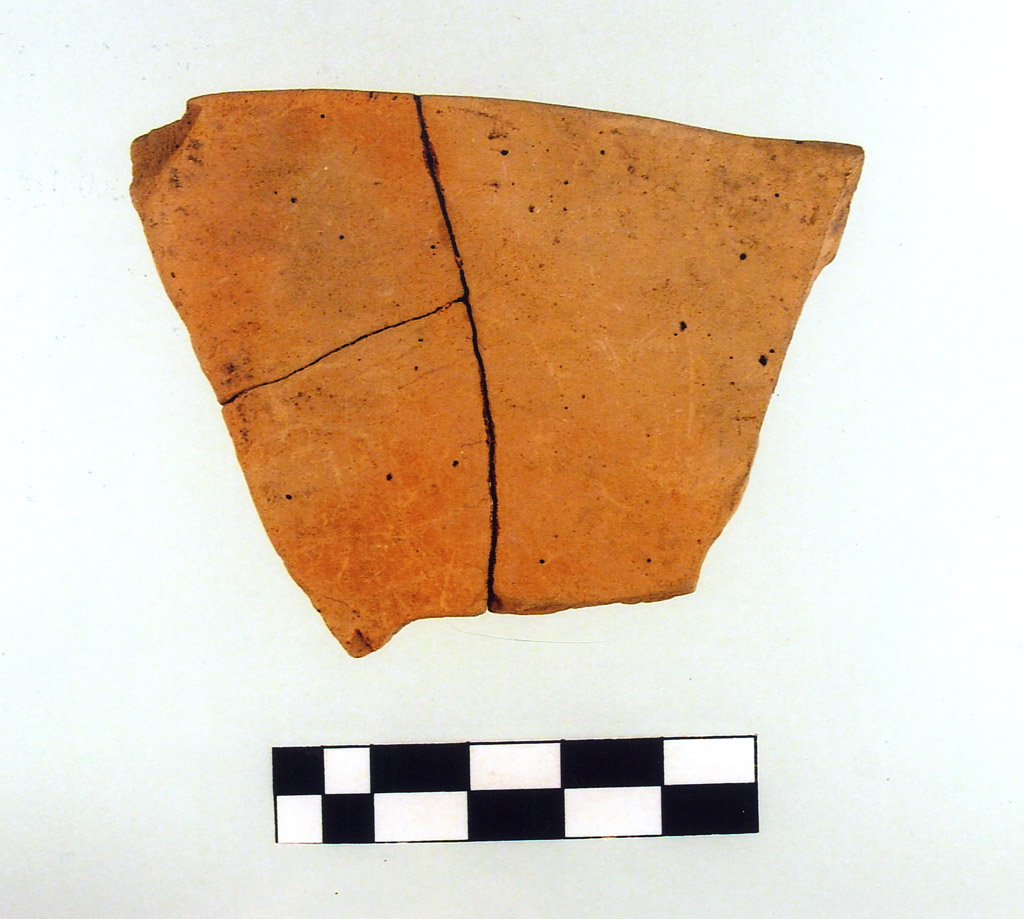 tazza/ frammento - Fasce Rosse (IV millennio neolitico medio)
