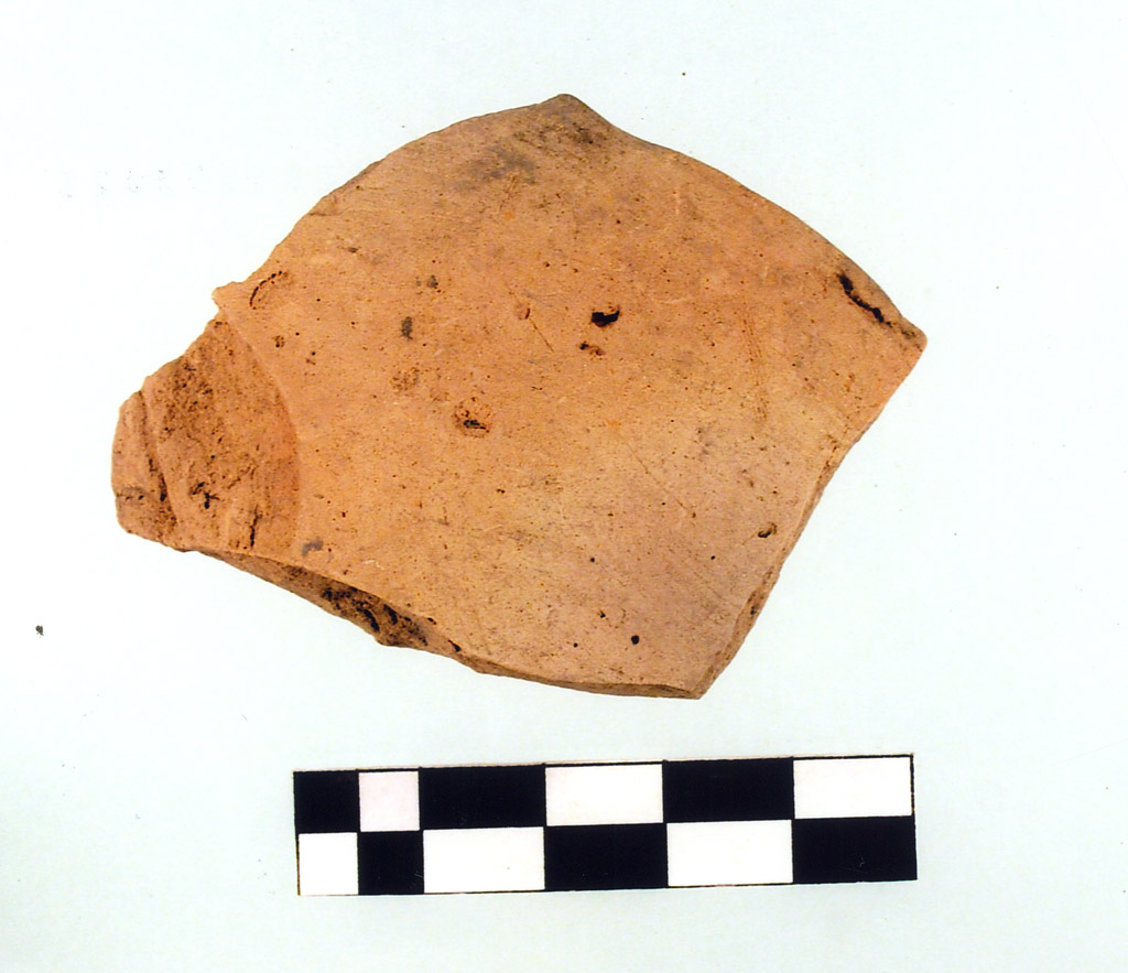 tazza emisferica/ frammento - Fasce Rosse (IV millennio neolitico medio)