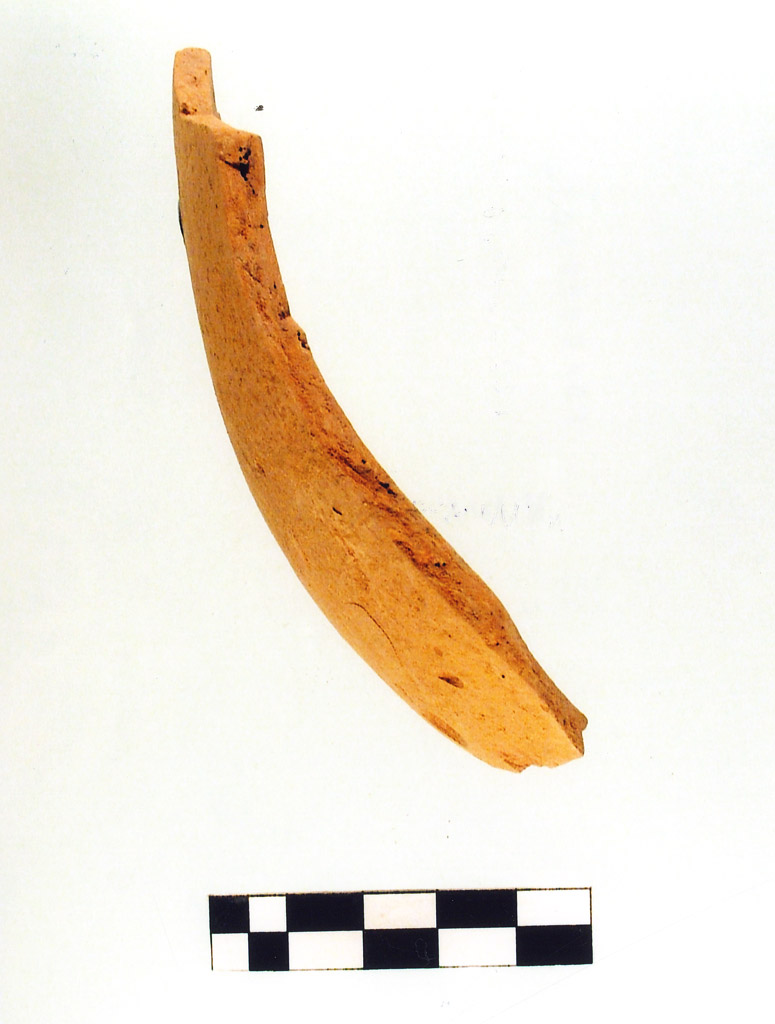 tazza globulare/ frammento - Fasce Rosse (IV millennio neolitico medio)