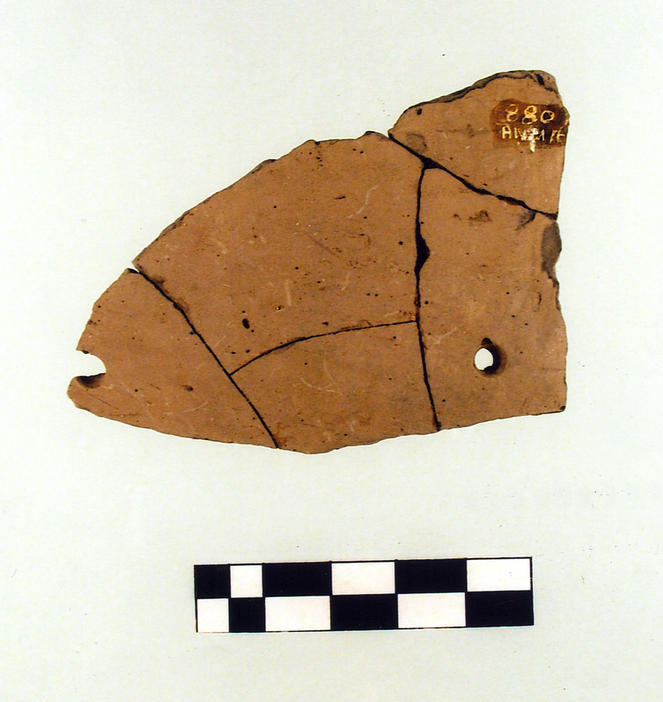 olla globulare/ frammento - Fasce Rosse (IV millennio neolitico medio)