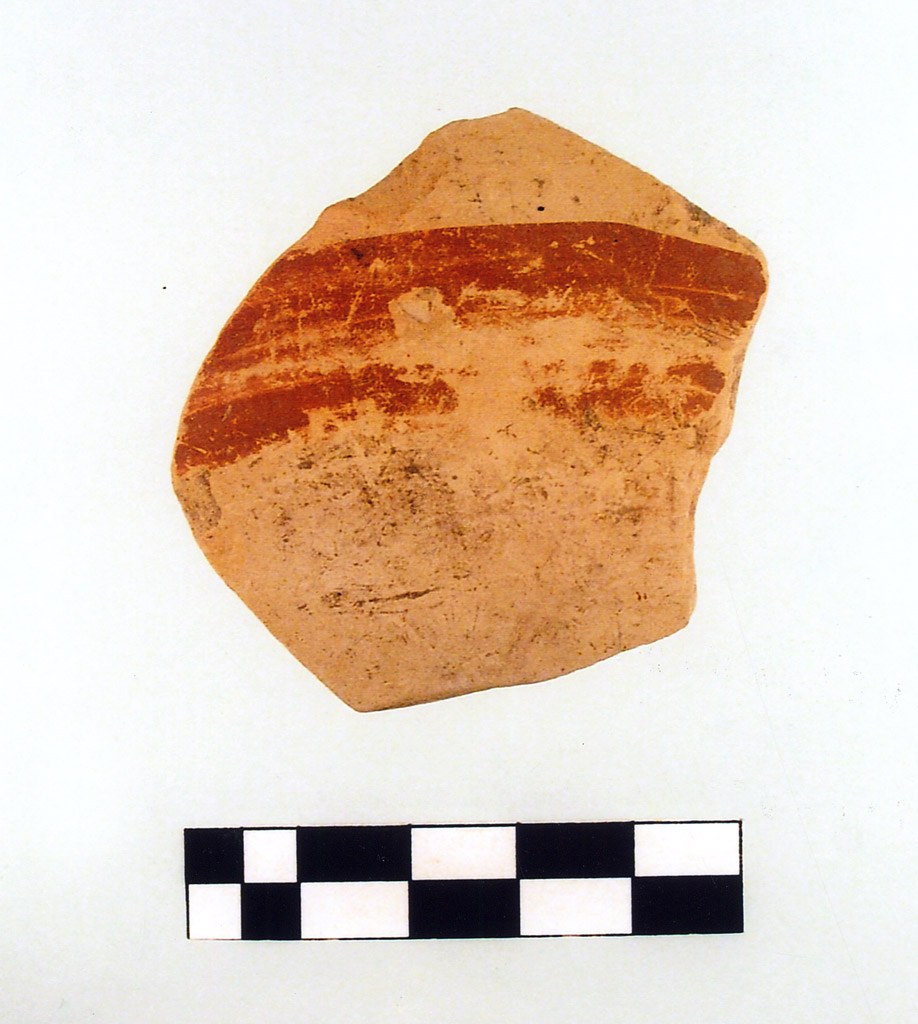 tazza carenata/ frammento - Fasce Rosse (IV millennio neolitico medio)