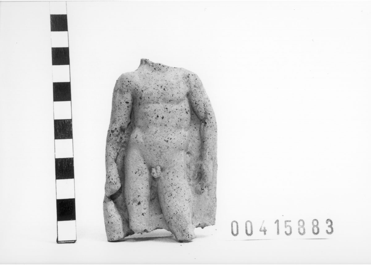 Figura maschile (Statuetta votiva/ frammento) (Fine IV a.C, III a.C)