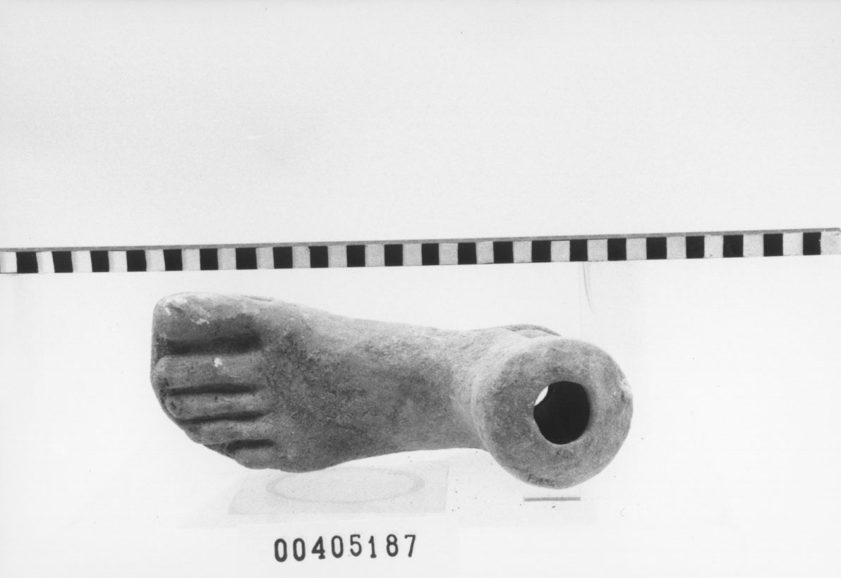 Piede sinistro (Votivo anatomico, Fregellae, tipo NS II) (III a.C, II a.C)