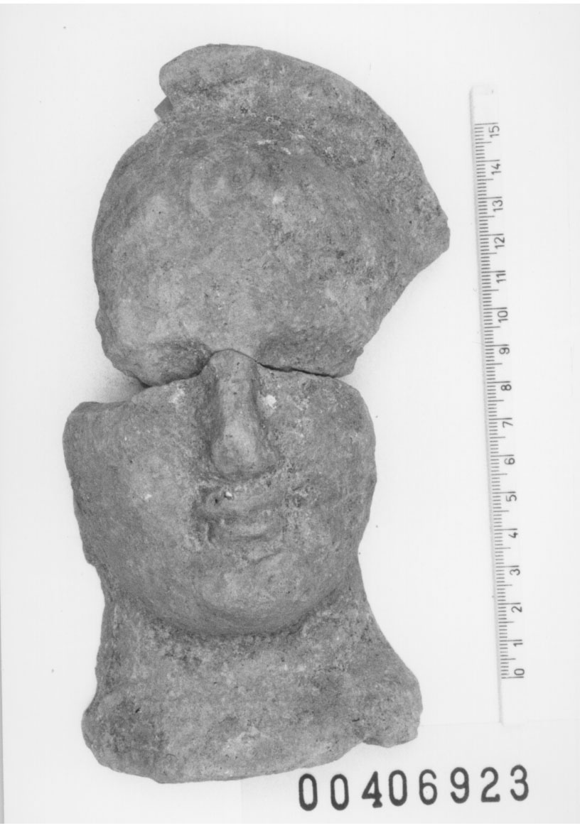 Figura maschile (Testa, Fregellae, tipo A 1 III) (III a.C, II a.C)