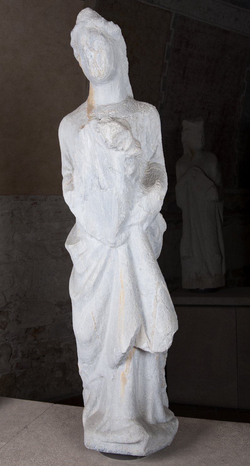 figura femminile di offerente (scultura) di Giovanni Pisano (bottega) (seconda metà sec. XIII)