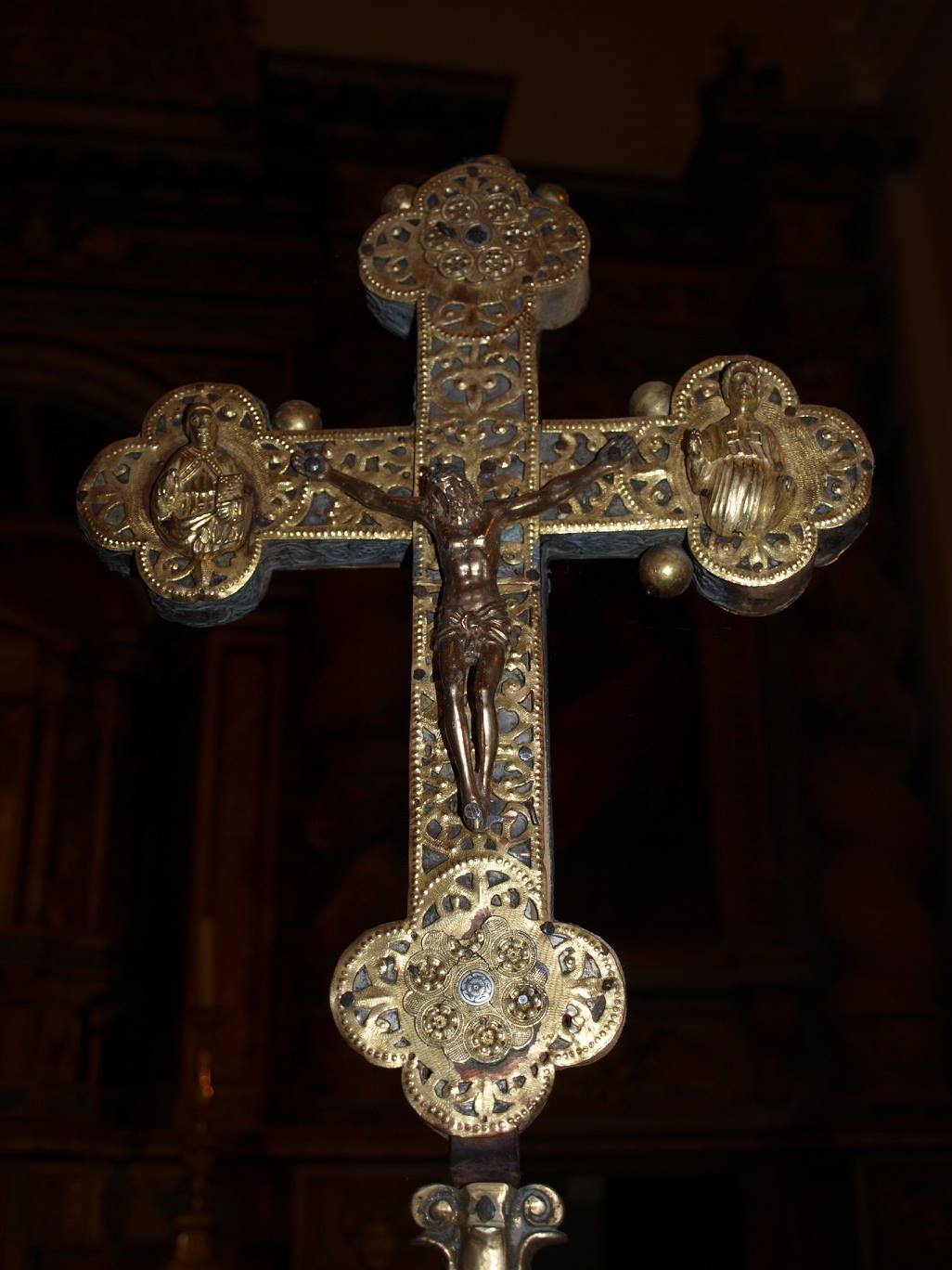croce processionale di Ignoto (bottega) - ambito Italia centrale (fine XIV)