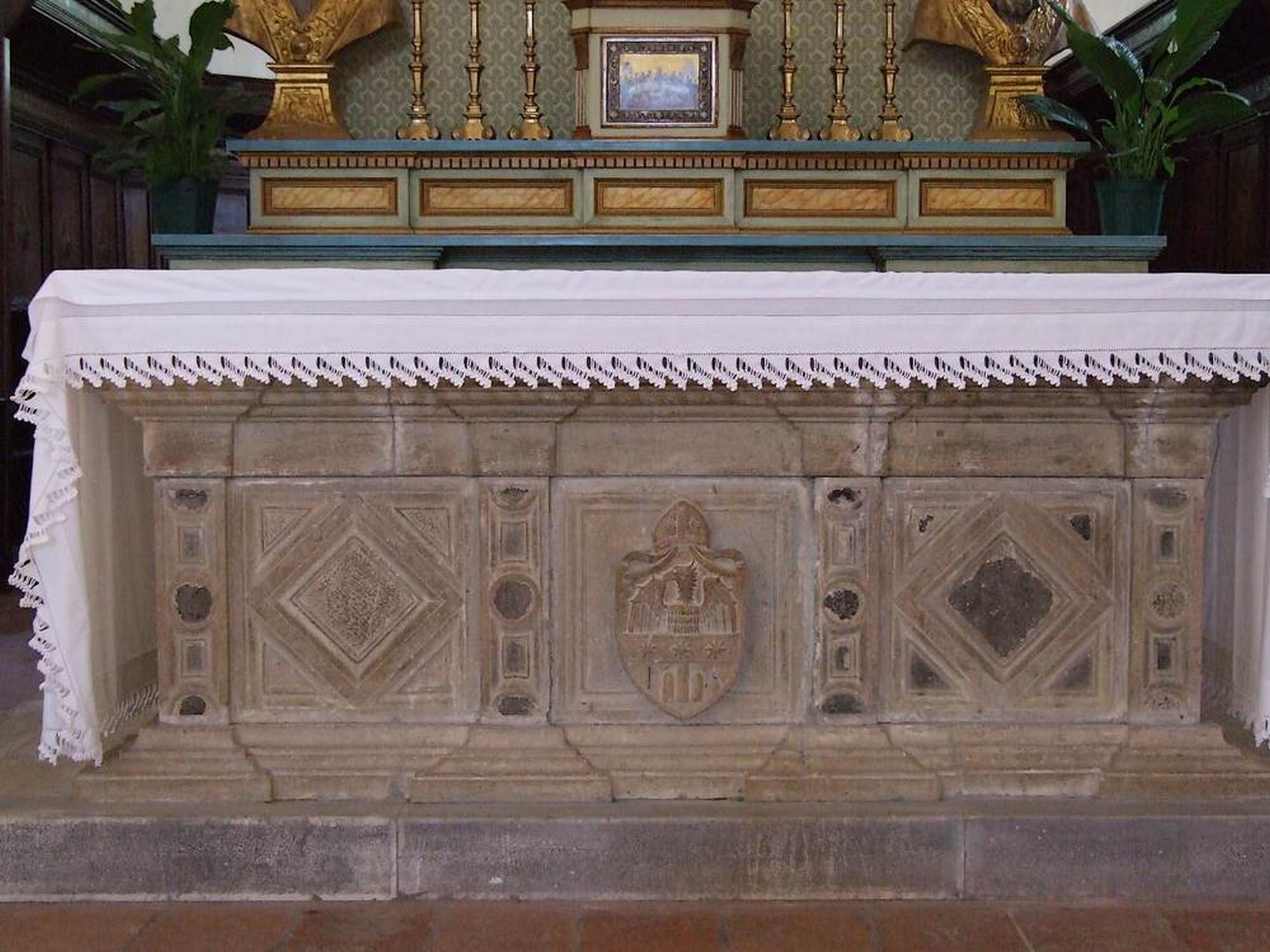 altare, opera isolata di Rocco da Vicenza (attribuito) - bottega veneta (XVI)
